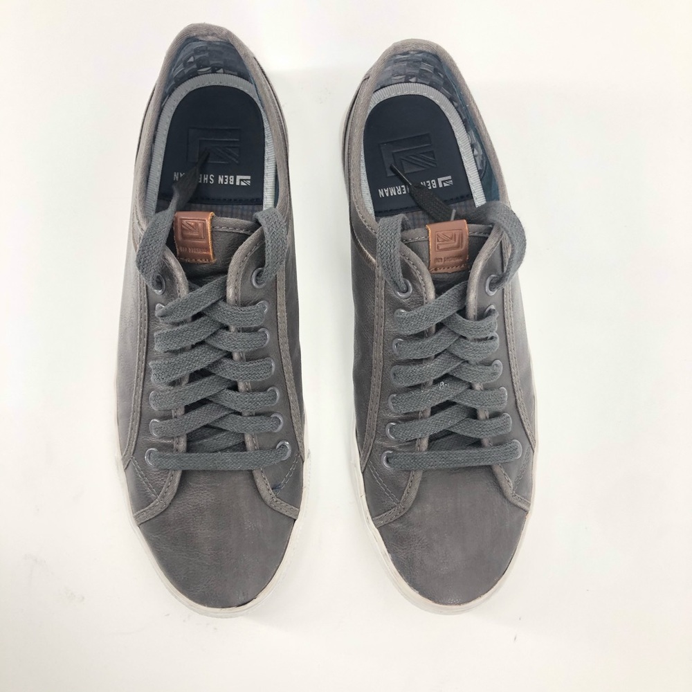 Ben Sherman Gray Faux Leather Men's Loafers 10 - Picture 8 of 12